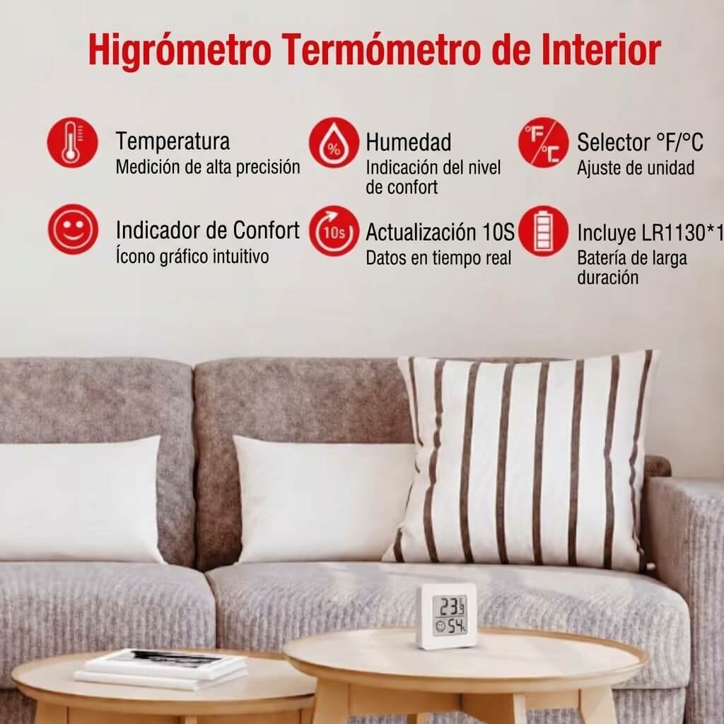 Higrómetro termómetro digital - Imagen 2