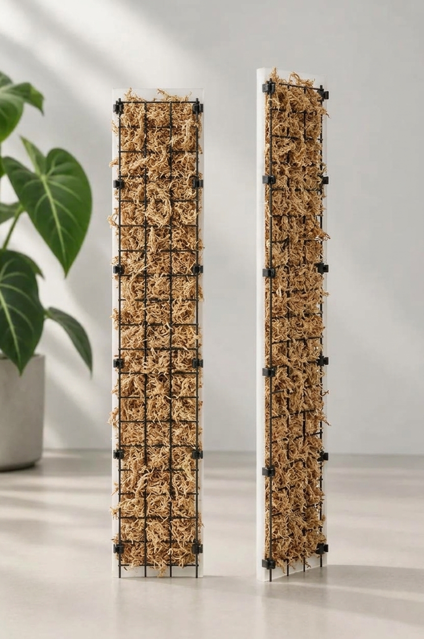 2 Tutores de musgo Soporte Guia Poste Chico 20cms