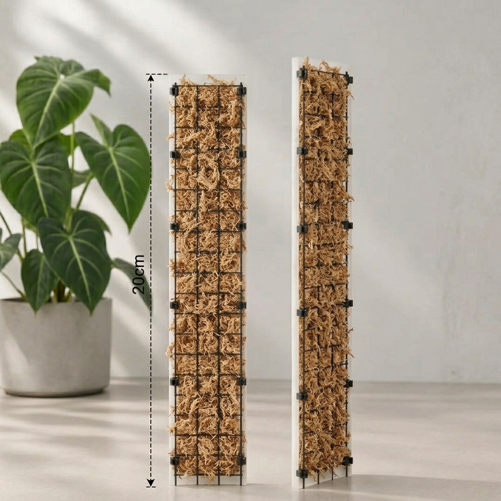 2 Tutores de musgo Soporte Guia Poste Chico 20cms